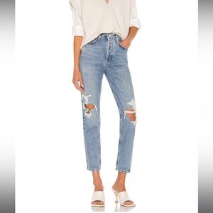 Agolde Fen High Rise Relaxed Taper in Wander